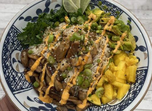 Seared Swordfish Poke Bowl