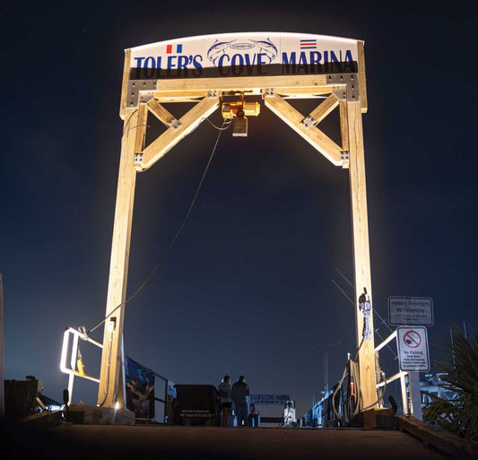 Toler's Cove Marina — 2026 HMY Lowcountry Cup Day 1 launch (photo: Salt Water Sportsman)