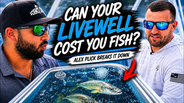 Mark Farag and Alex Plick discussing Wicked Wells pressurized livewells on The Science of Fishing podcast