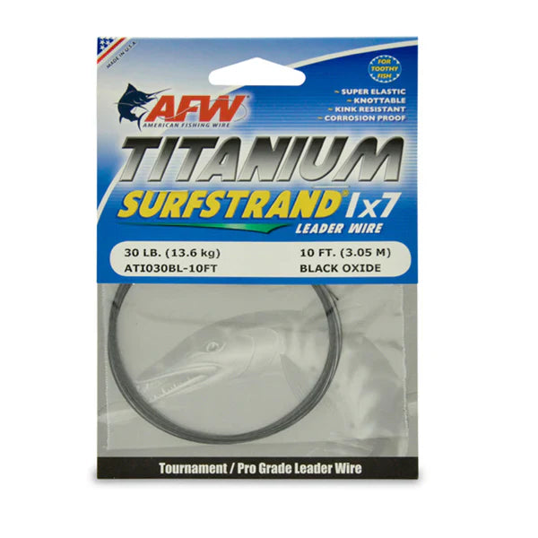 American Fishing Wire 1x7 Titanium Leader Wire 500 Ft