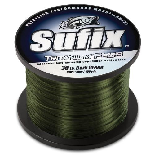 Suffix Tritanium Plus Monofilament Line Dark Green 1 lb