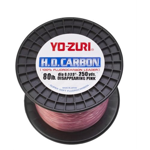 80 lb Yo-Zuri Pink Fluorocarbon Leader 250 yds